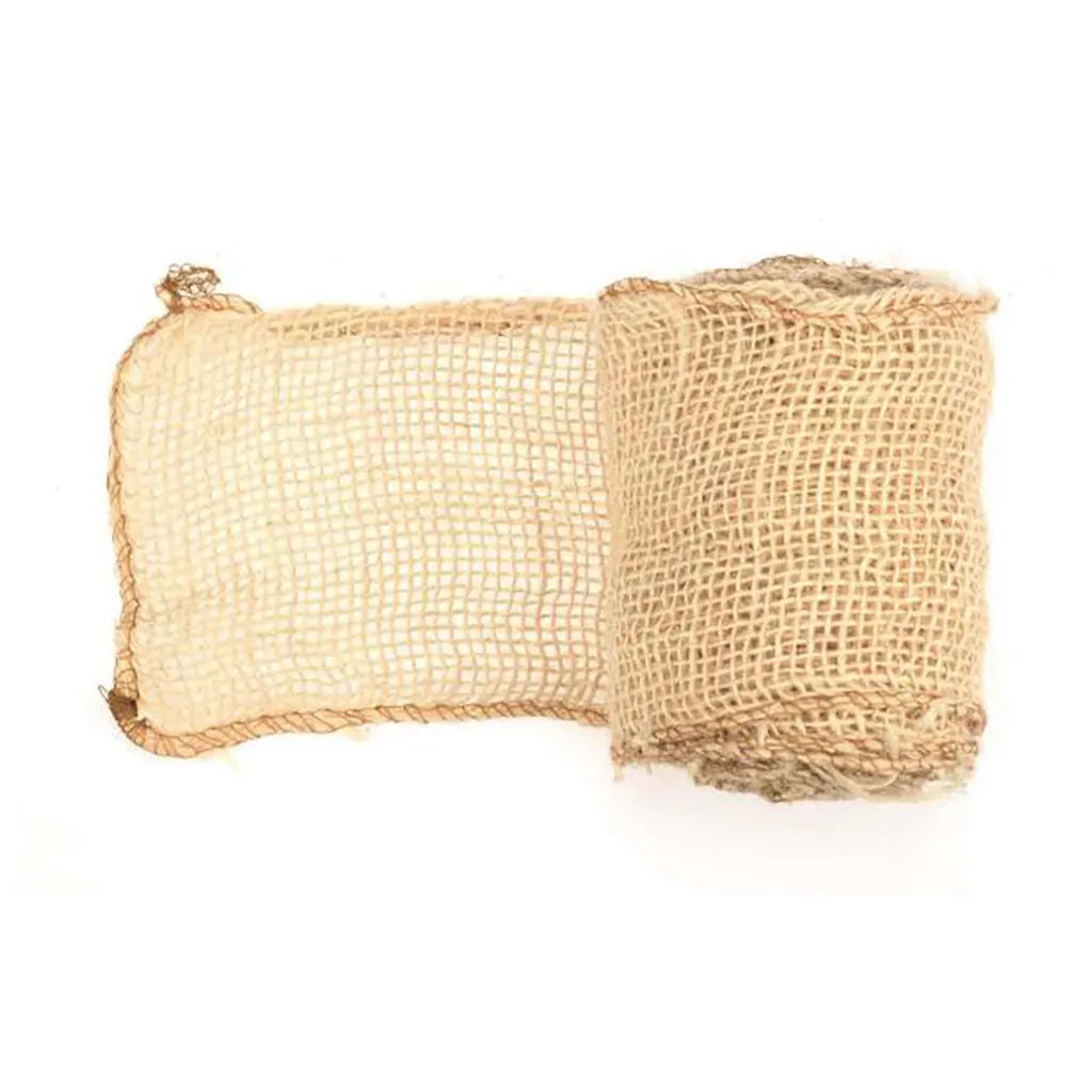 Jute ribbon 10cm x 3m white bleached