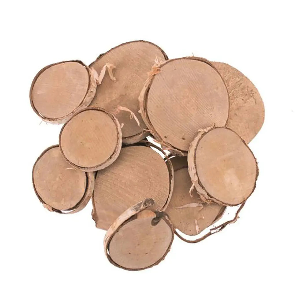 Wooden Discs Round, 350G Assorted