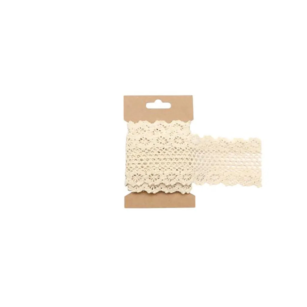 Lace Ribbon 6cmx200cm, Beige
