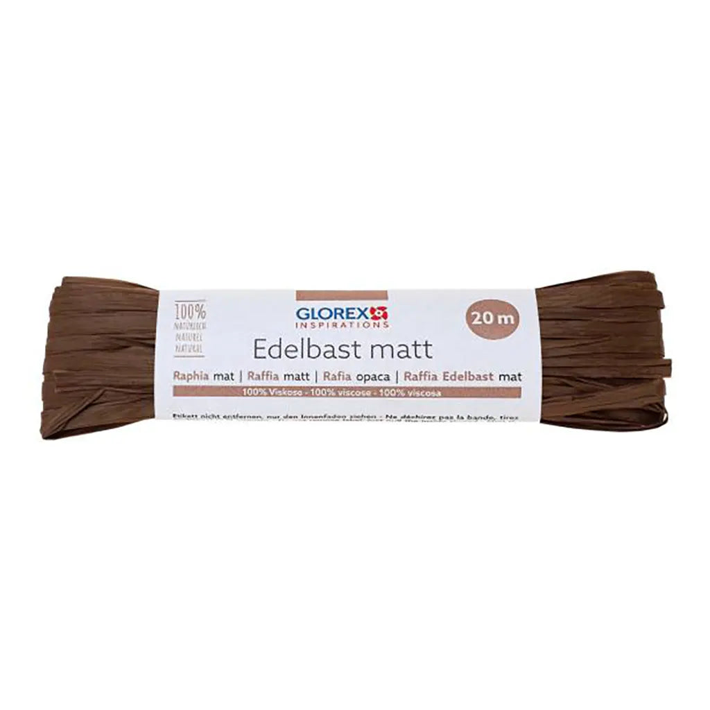 Raffia Matt 20m, Dark Brown