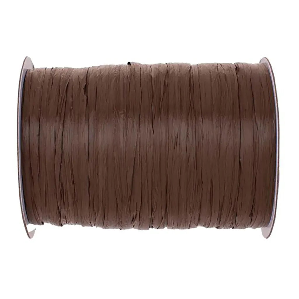 Raffia Matt 100m, Dark Brown