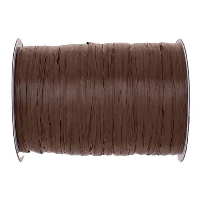 Raffia Matt 100m, Dark Brown