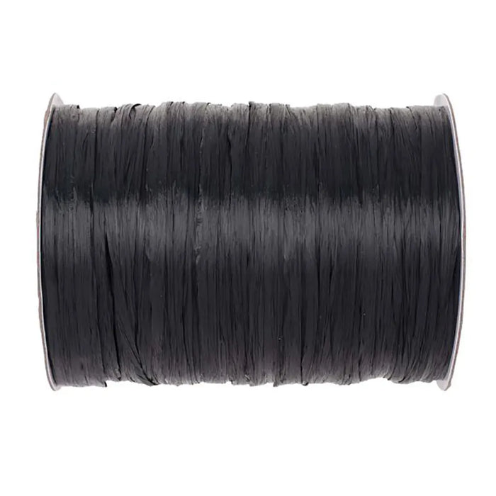 Raffia Matt 100m, Black