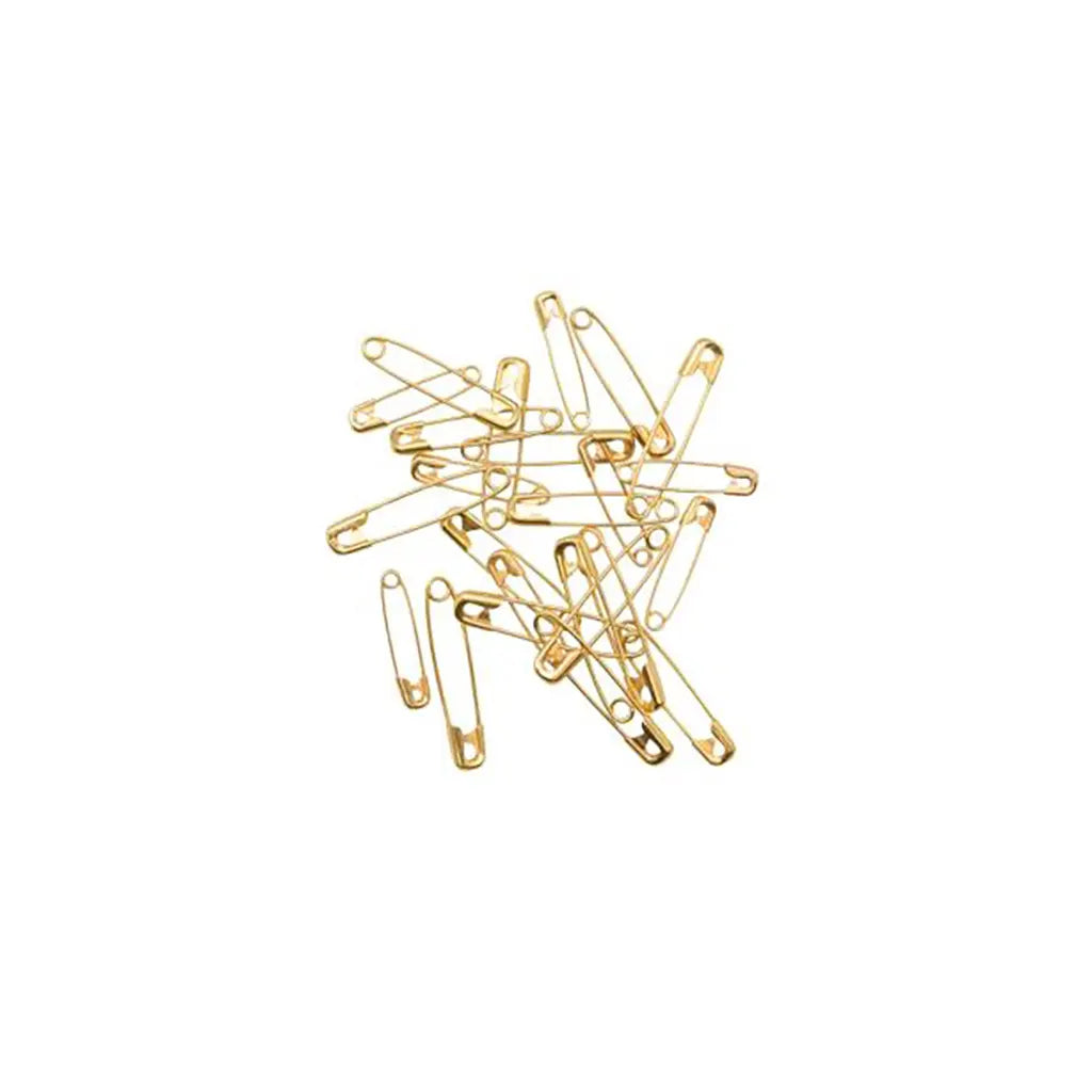 Safety Pins Assorted Gold, 24pcs