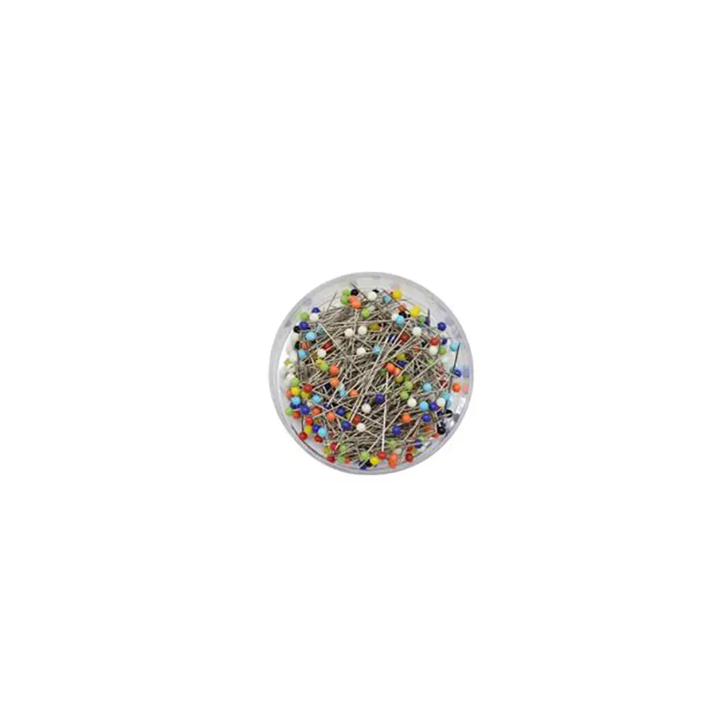 Glass Head Pins Multicolor 30mm x 0.65mm