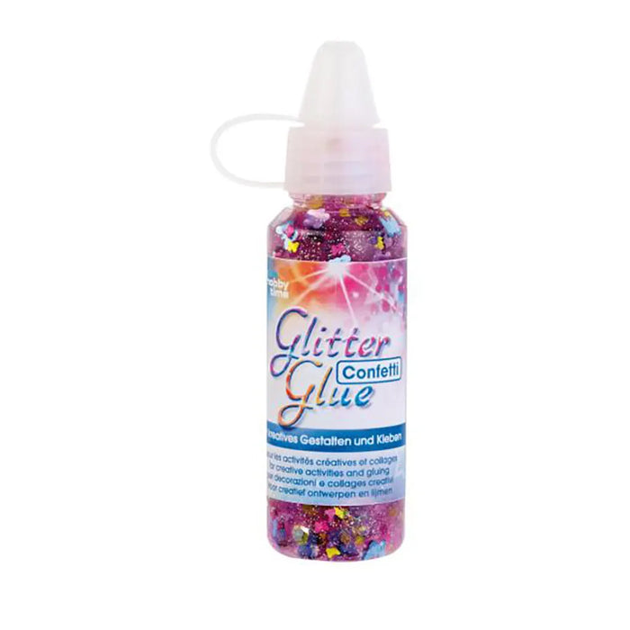 Glitter Glue 53ml Confetti Butterfly Multicolor