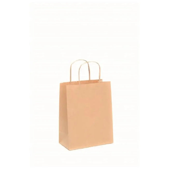 Paper Bag with Cord Handle Natural 21x27cm
