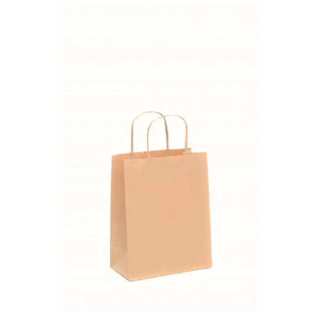 Paper Bag with Cord Handle Natural 21x27cm