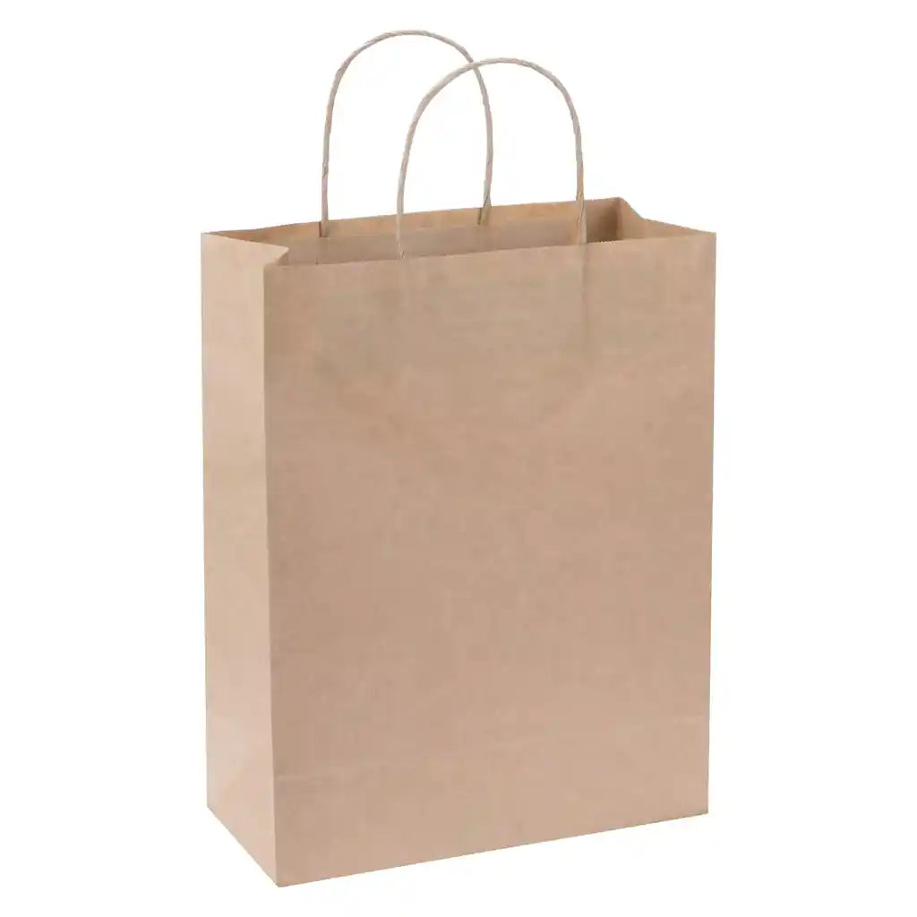 Paper Bag with Cord Handle Natural 25x33cm