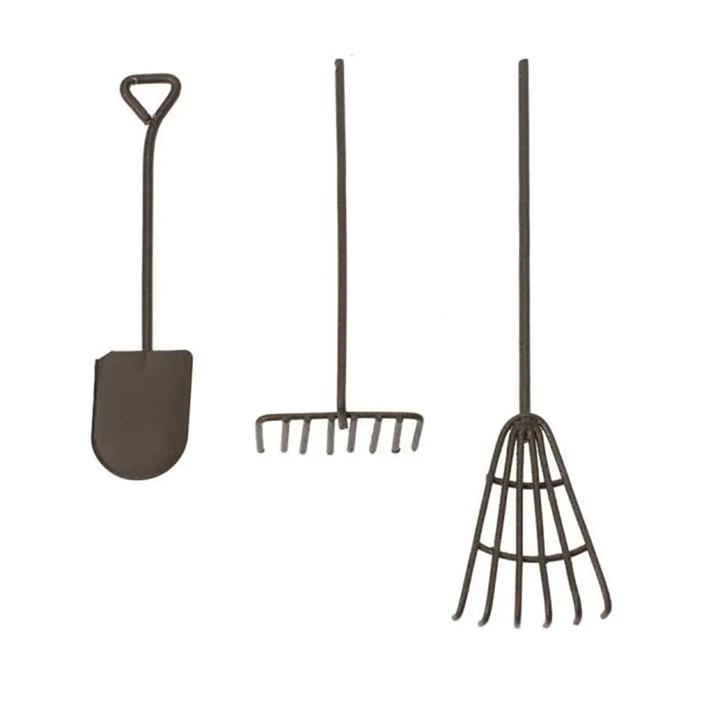 Mini-Gardening Tool Set 3pcs Rust L: 12cm