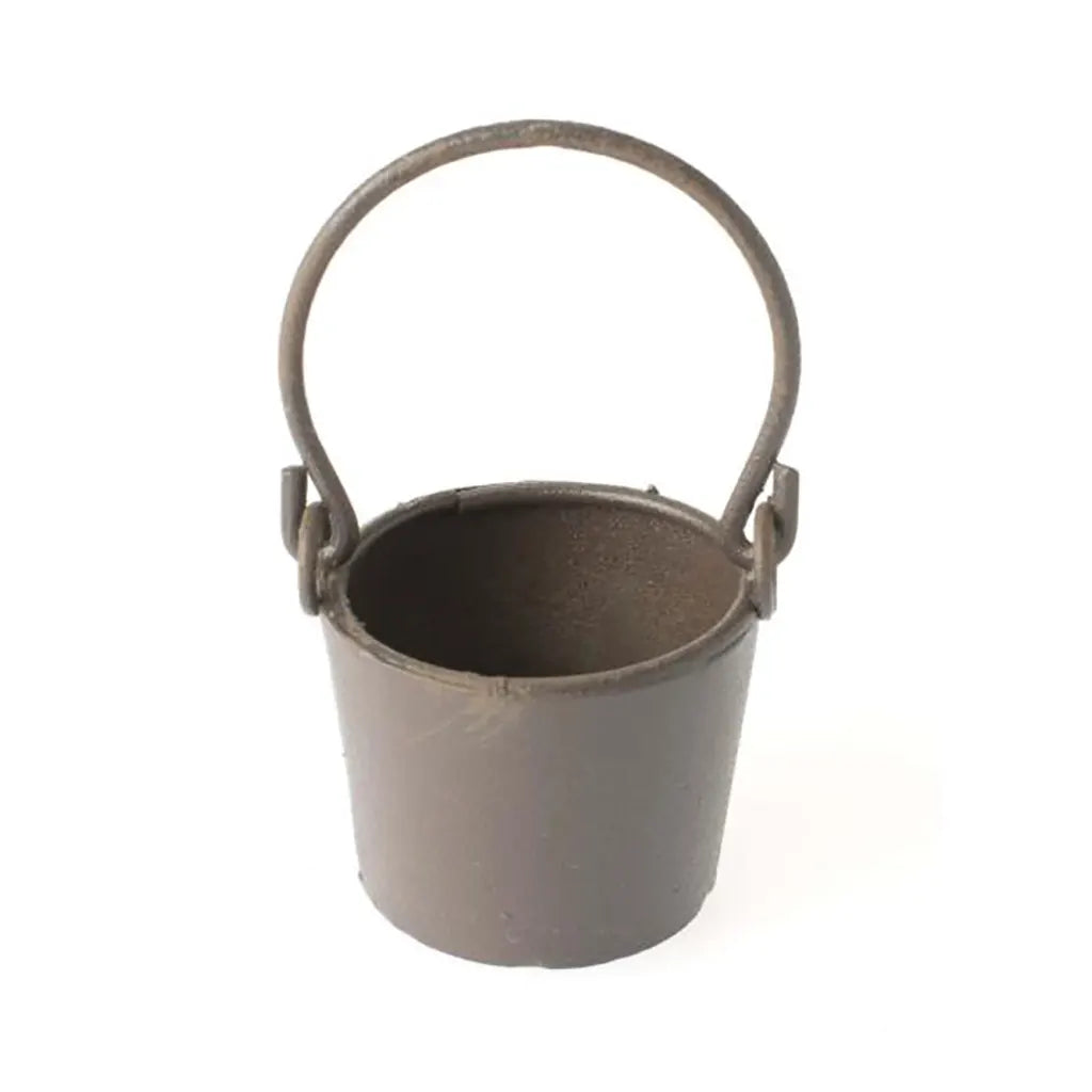 Mini-Gardening Watering Can and Bucket Rust H: 5cm