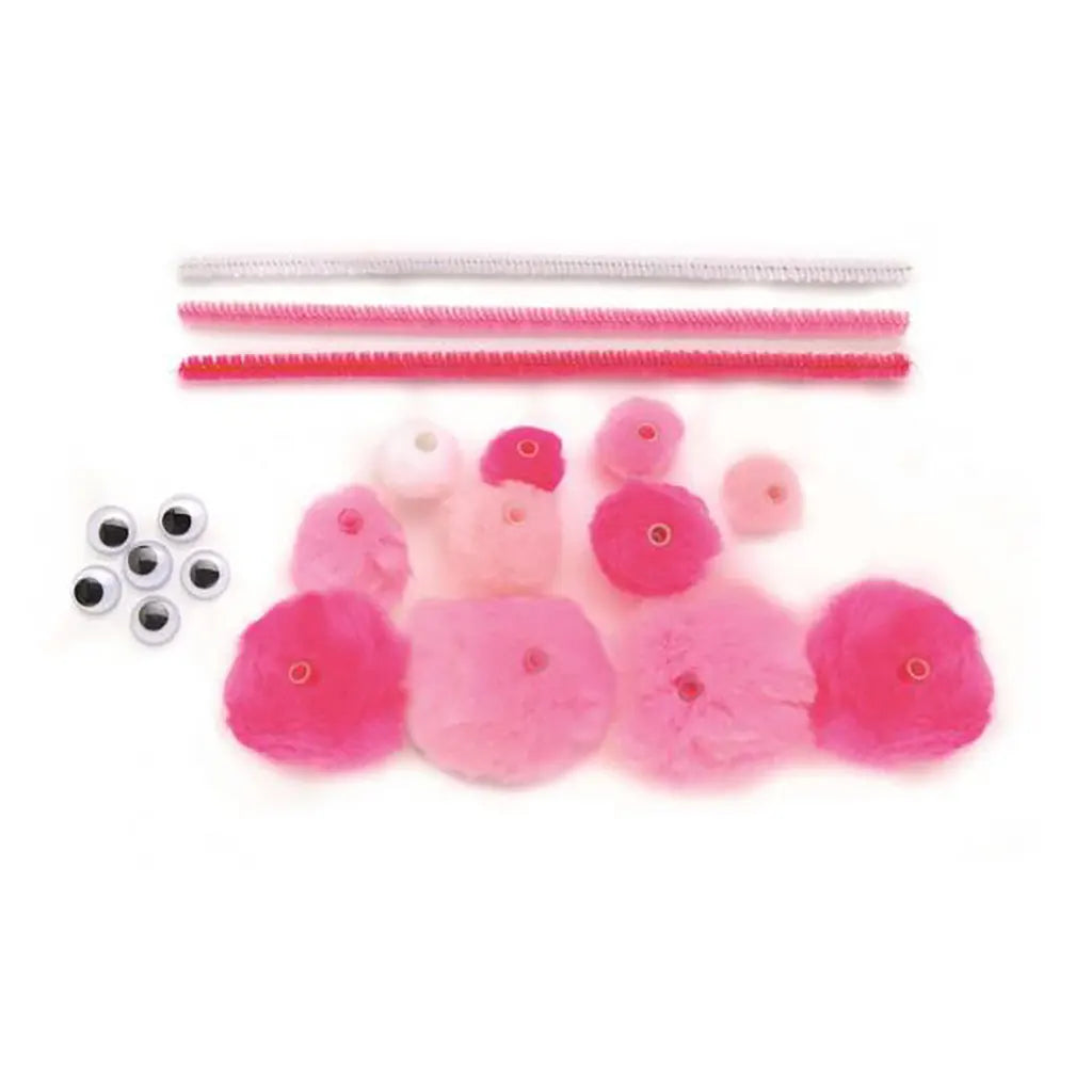 Craft kit basic 56pcs Mix Pink