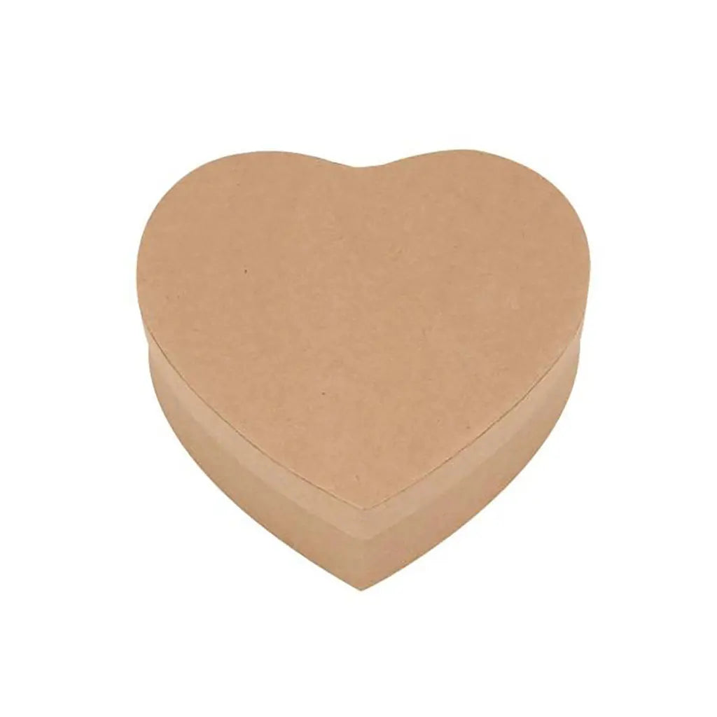 Cardboard Heart Shape Box 120x120x38mm