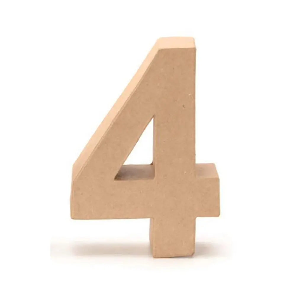 Number 4 17.5X5.5CM