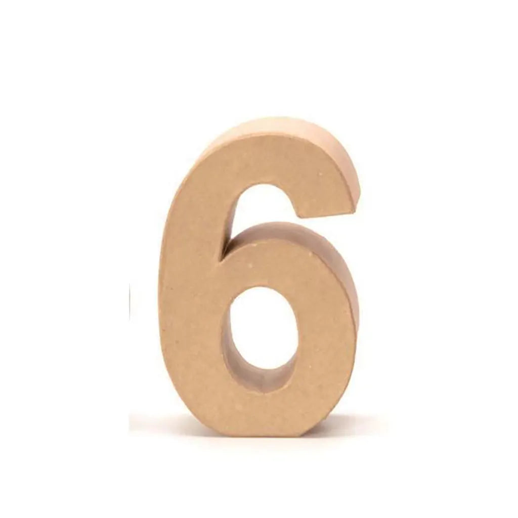 Number 6 17.5X5.5CM