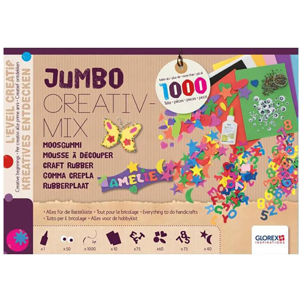 Jumbo Mix Craft Rubber