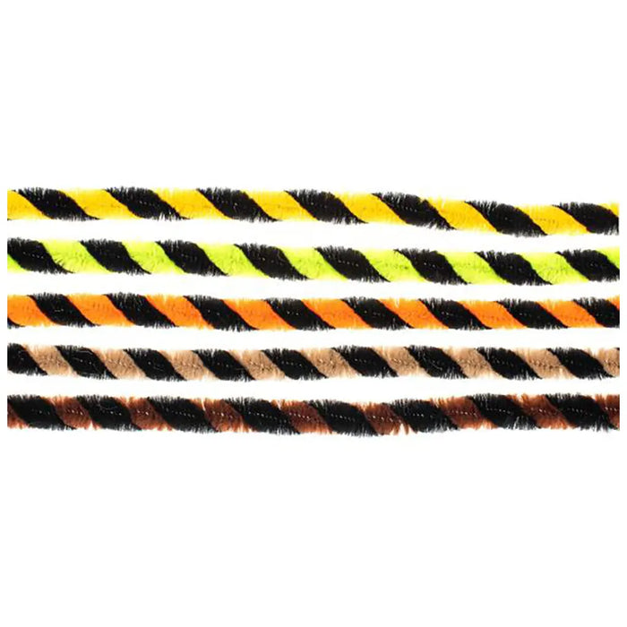 Pipe Cleaners, Bicolour Twisted, 10 pcs Assorted