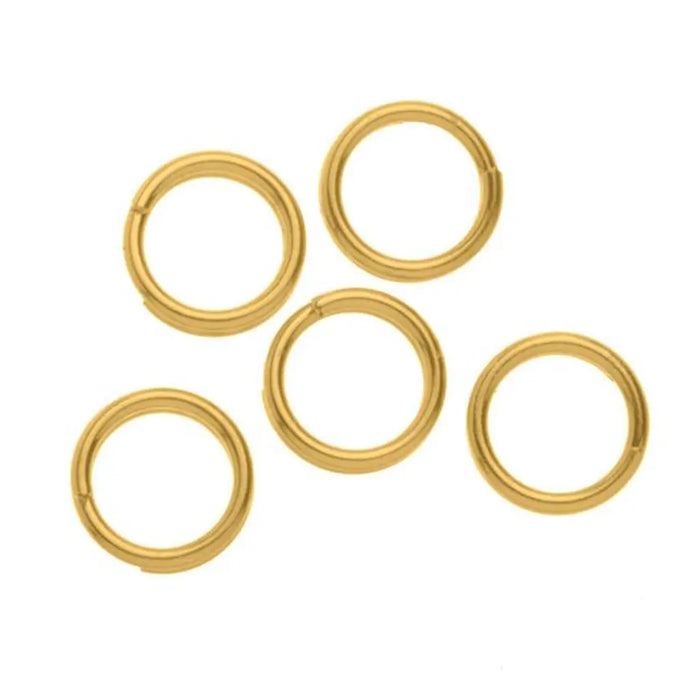 Ring 15pcs 7mm Gold