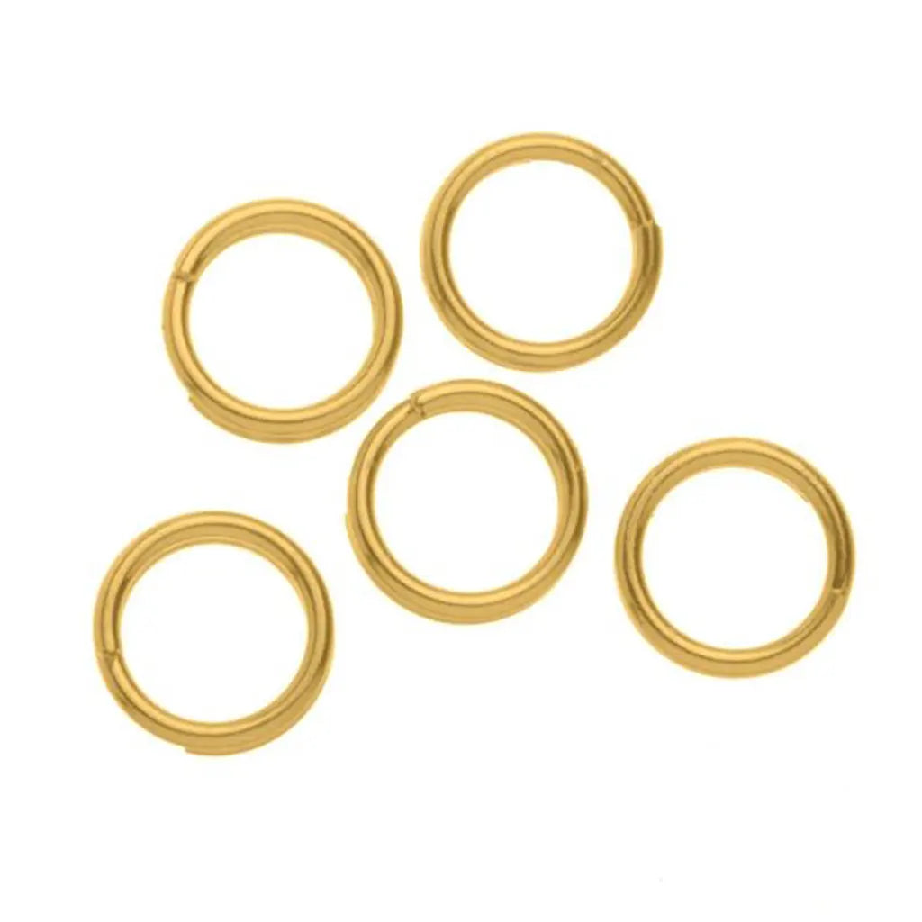 Ring 15pcs 7mm Gold