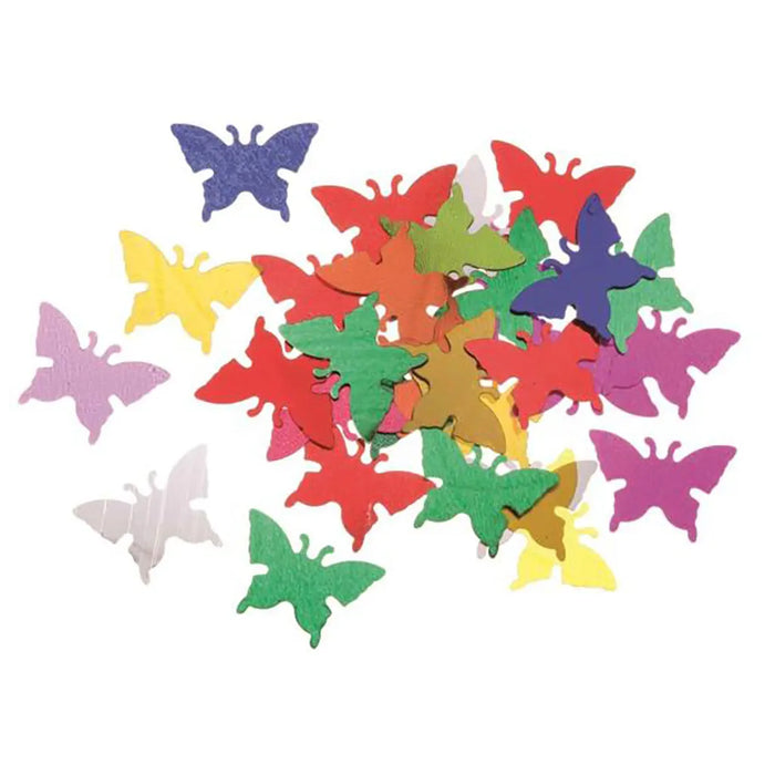 Sequins Butterflies 14mm Coloured 20g