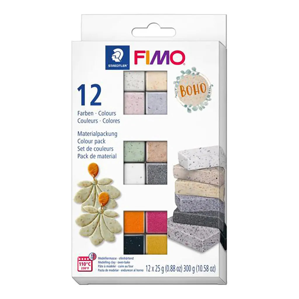 Fimo Colour Pack Effect Boho 12 Colors