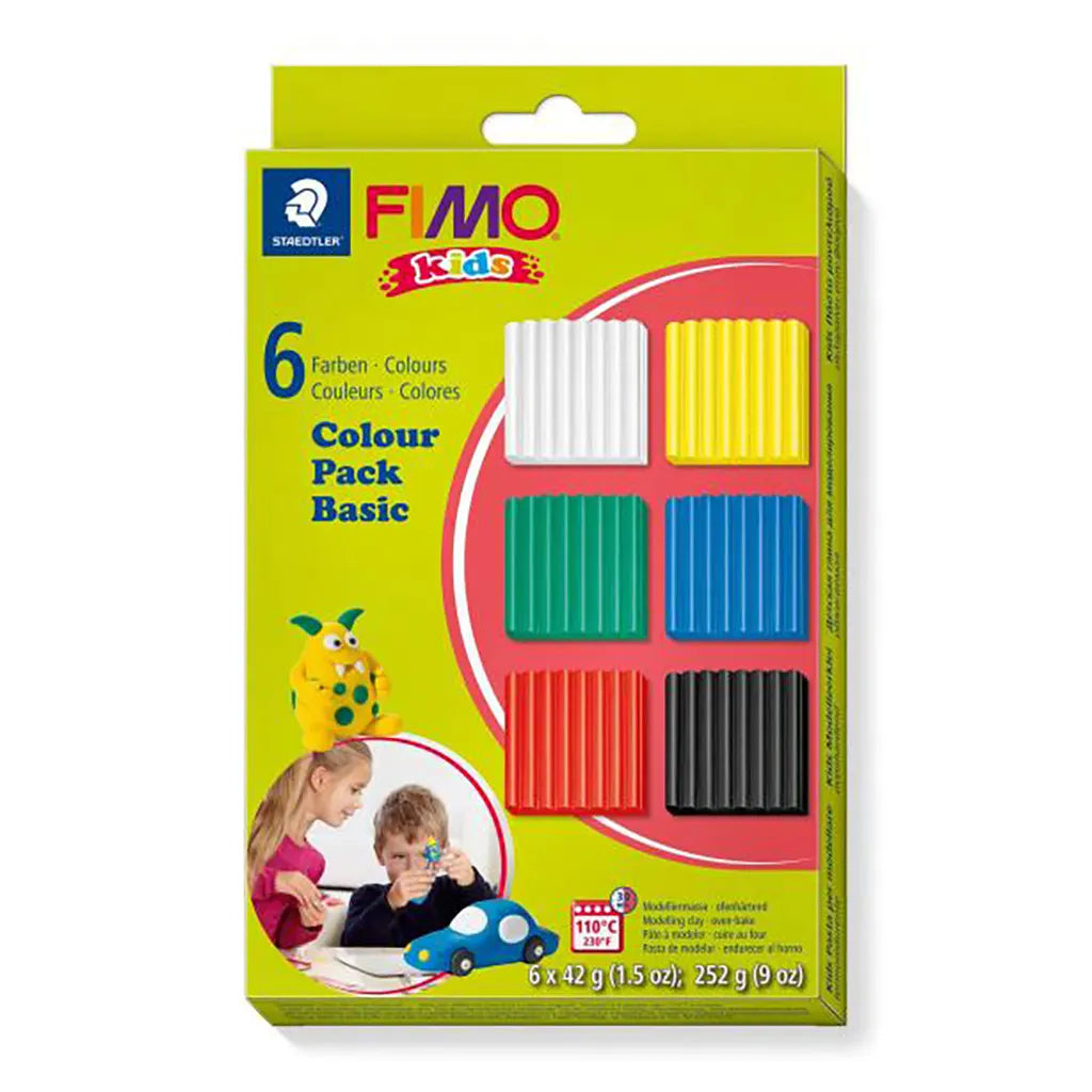 FIMO kids 6 x 42g Colour Pack basic