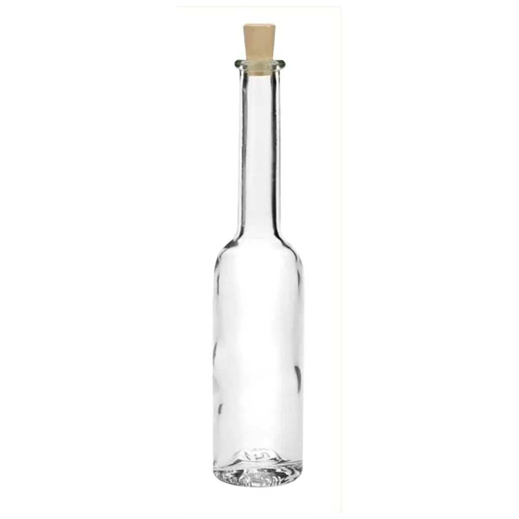 Glass Bottle Thin 100ml 18.5x4cm, with Cork