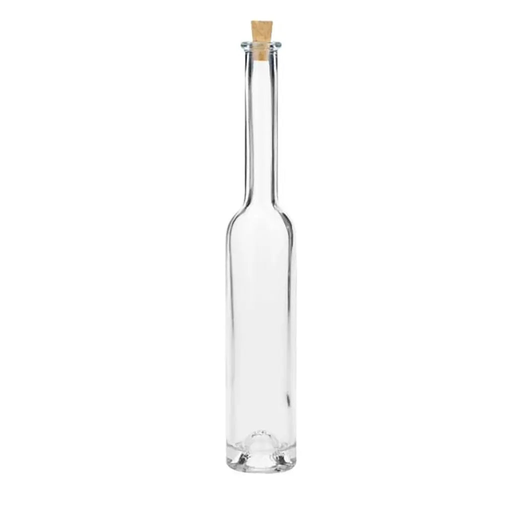 Glass Bottle Thin 100ml 23.5x4cm, with Cork