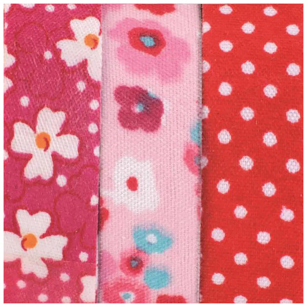 Textile Ribbons Self Adhesive 3x3m Red 2, 1.5cm