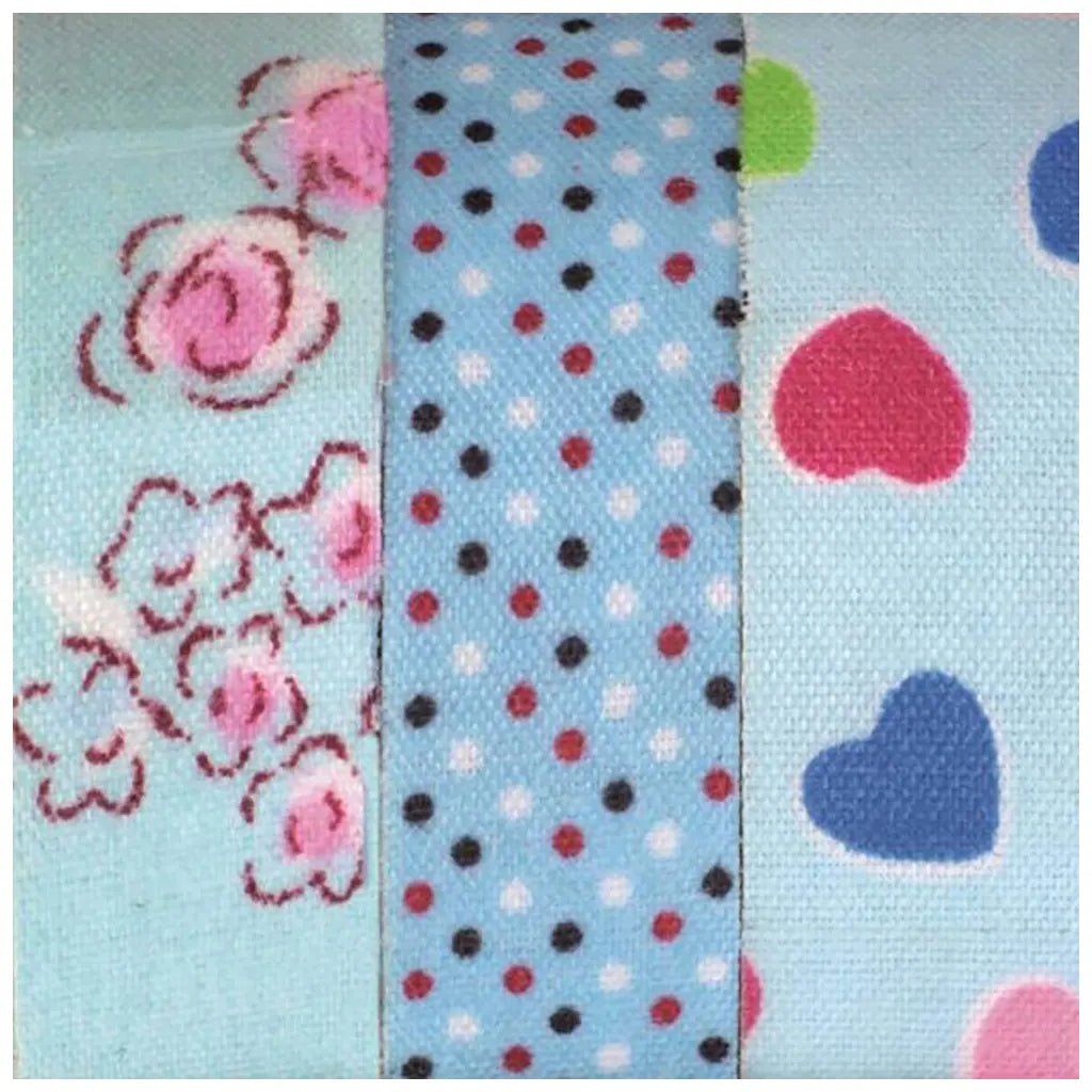 Textile Ribbons Self Adhesive 3x3m Blue 2