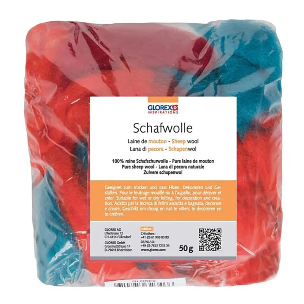 Sheep Wool 100G Multicolor 100% Natural