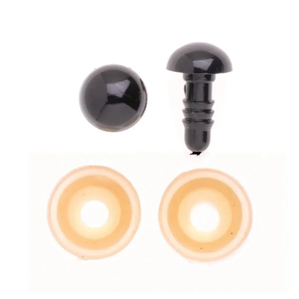 Plastic Eyes Black 10mm SS 1 Pair