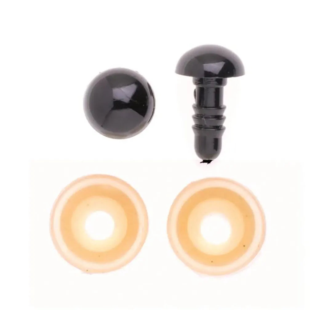 Plastic Eyes Black 15mm SS 1 Pair