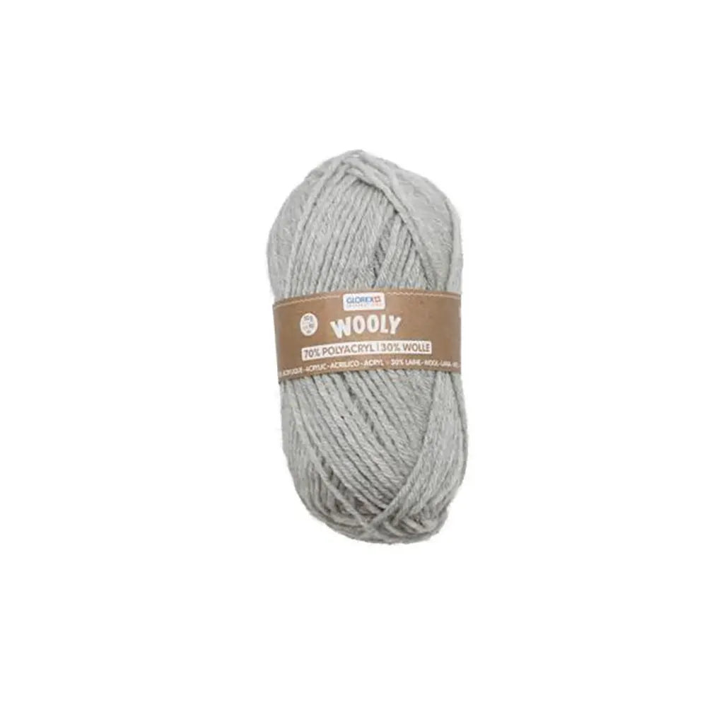 Wooly 70% Acrylic 30% Wool 50g, Light Grey