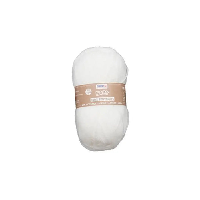 Baby 100% Acrylic 50g, White