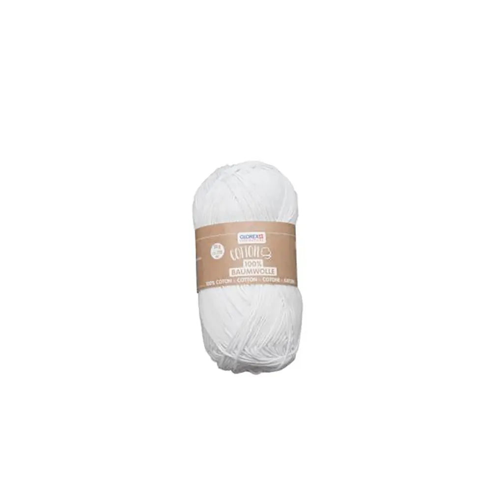 Cotton 100% Wool Cotton 50G, White