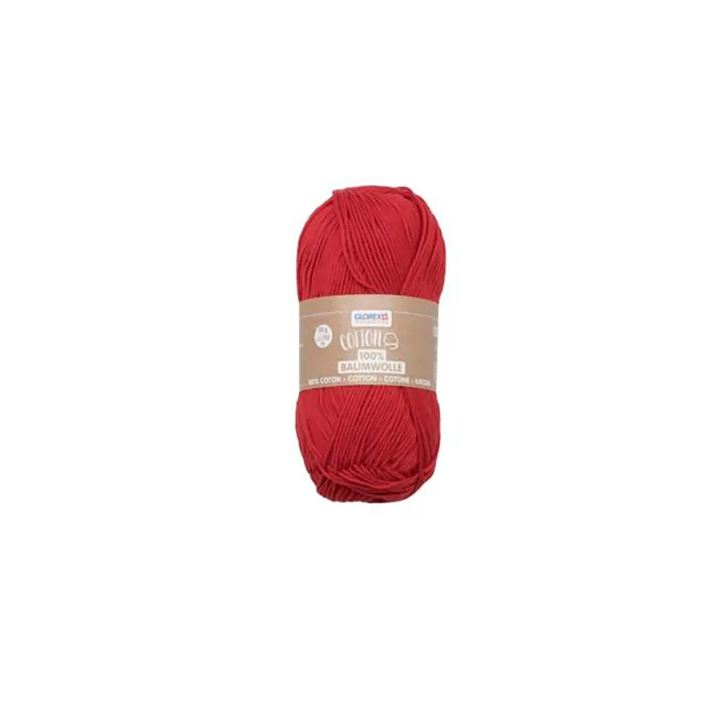 Cotton 100% Wool Cotton 50G, Red