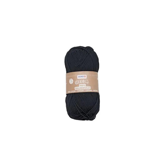 Cotton 100% Wool Cotton 50G, Black