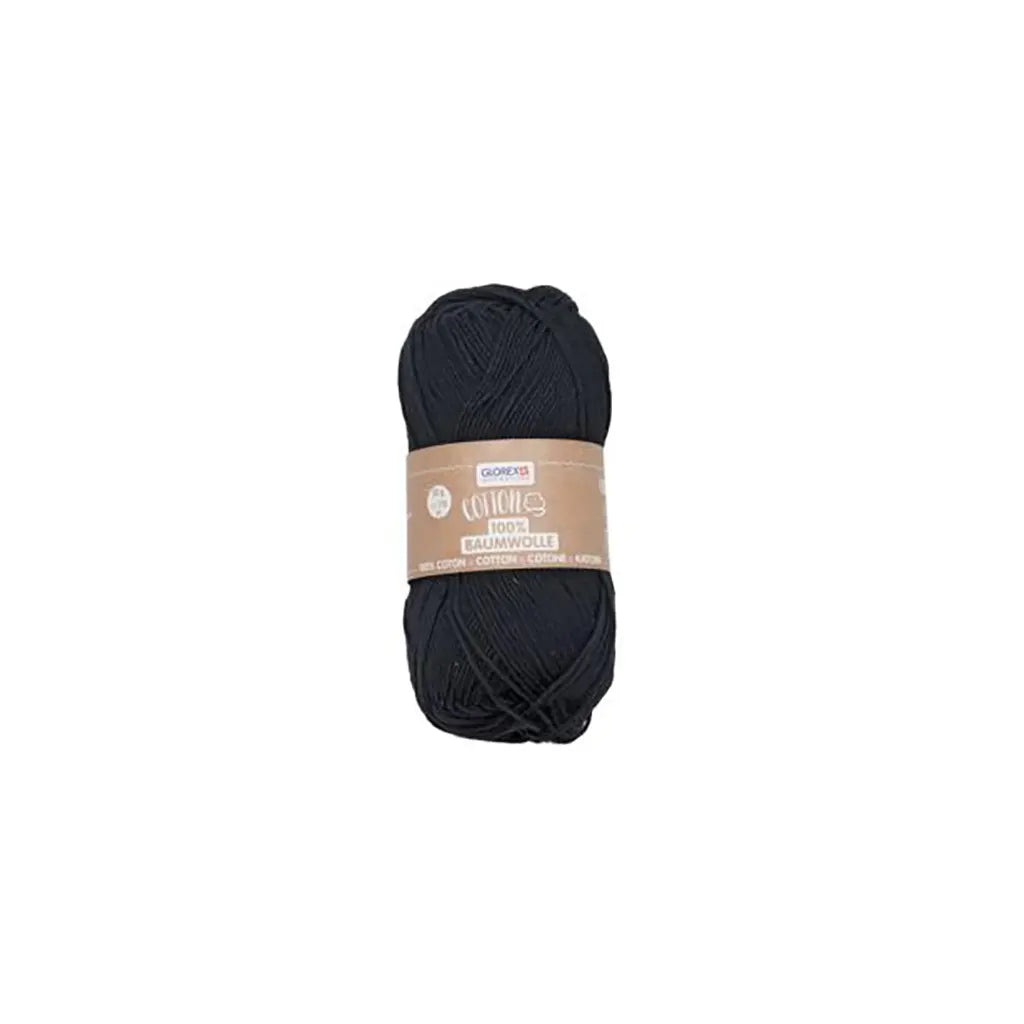 Cotton 100% Wool Cotton 50G, Black