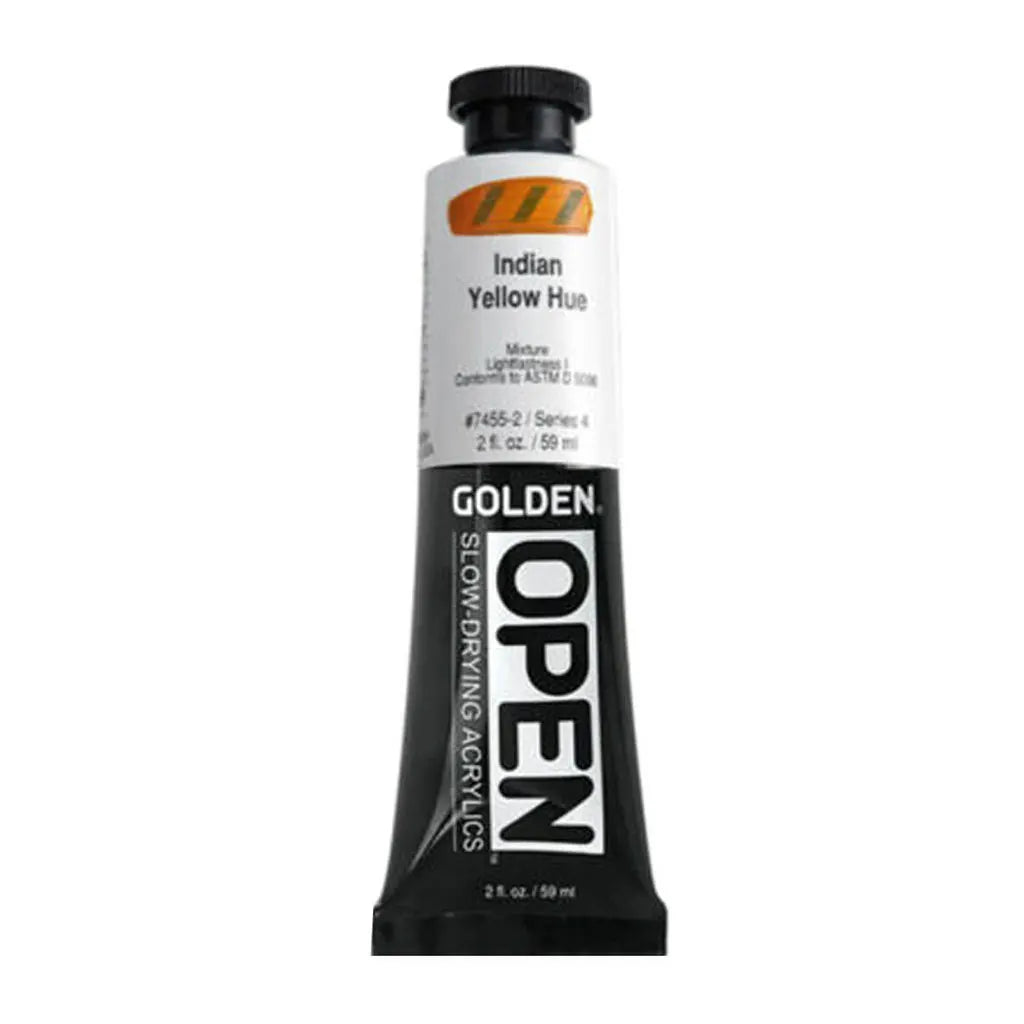 Golden OPEN Slow-Drying Acrylic Paint 2oz India Yellow Hue S4