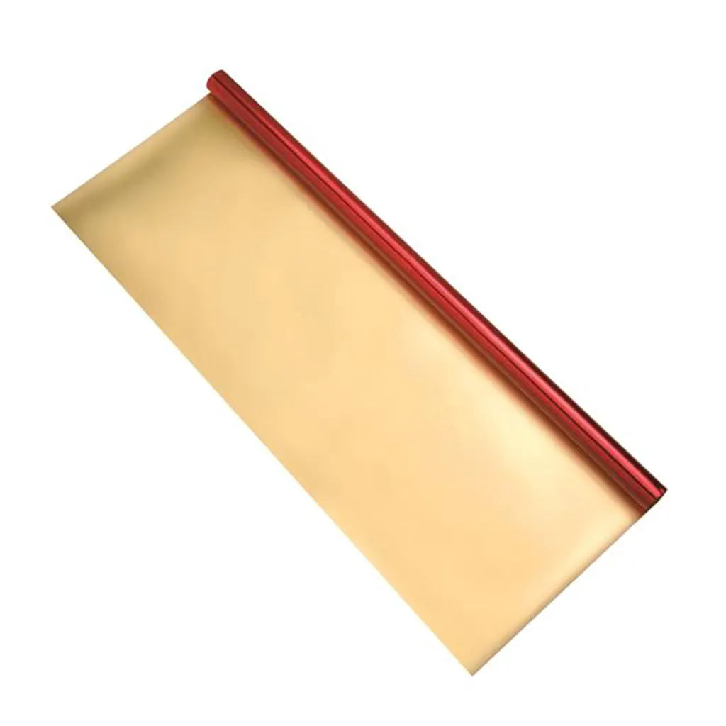 Double Face Aluminium Paper 50x78cm, 1 Roll, Rot/Gold