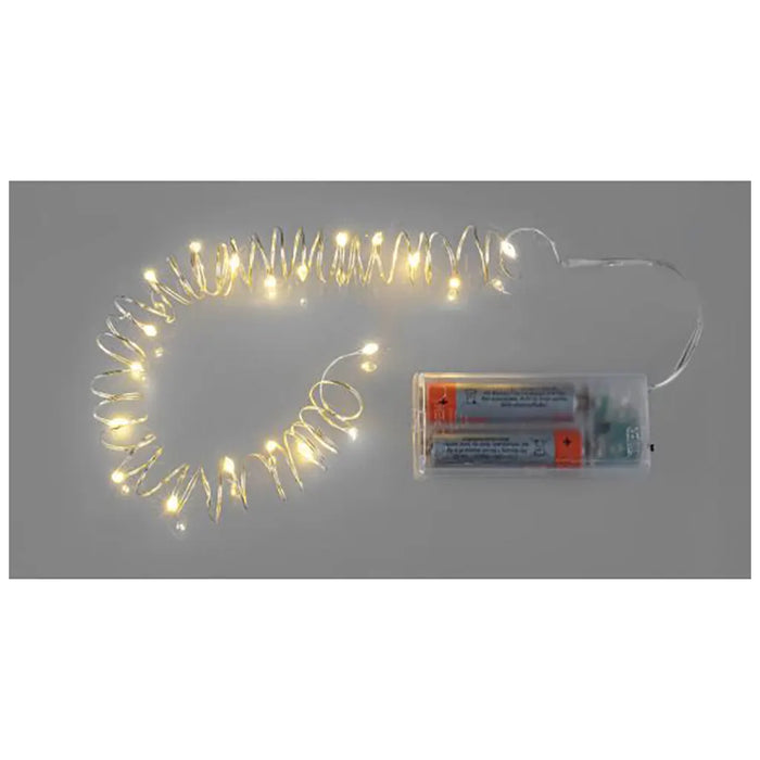 Light Garland 20 Lamps Warm White with Timer
