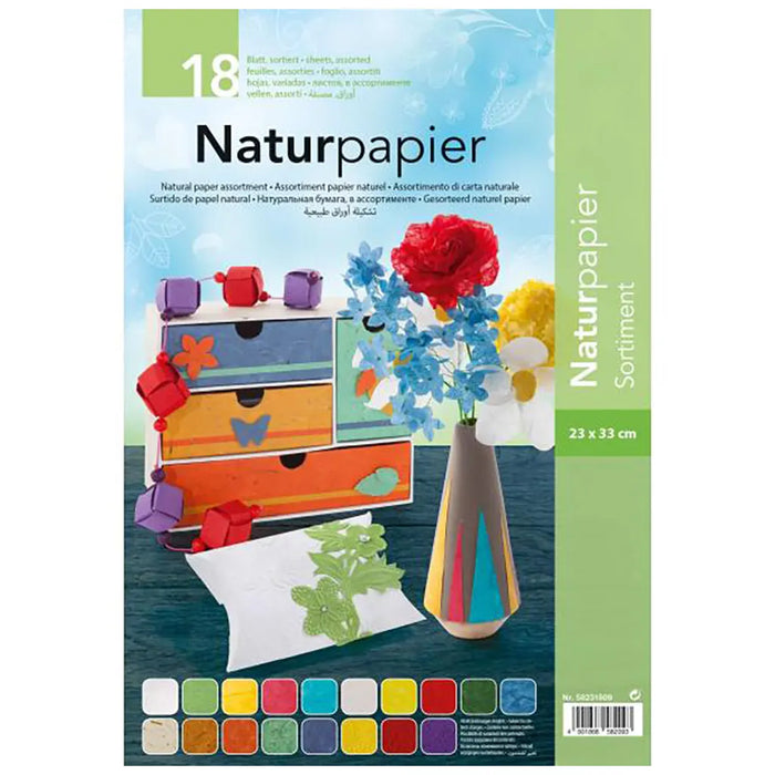 Paper Nature 23x33cm 6x3 Sheets Assorted