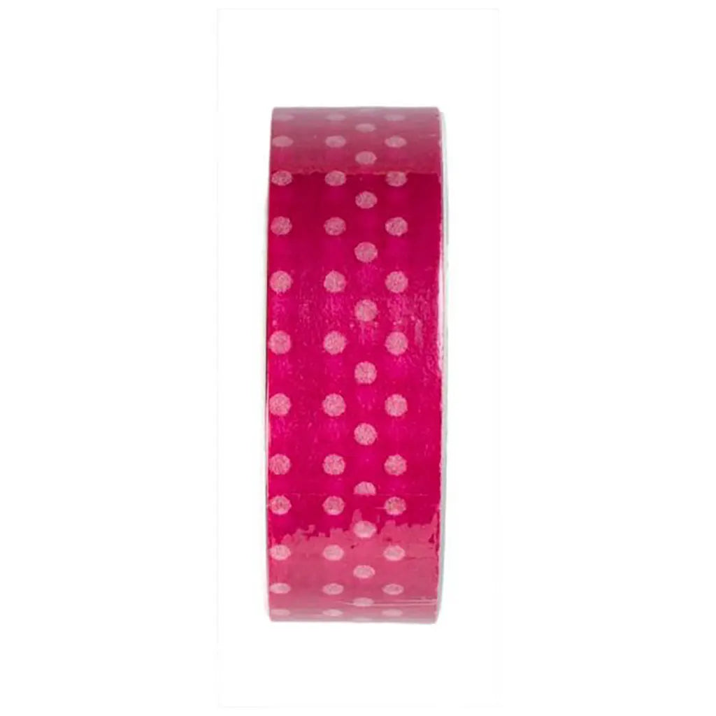 Washi Tape 15mmx10m, Pink with Dots