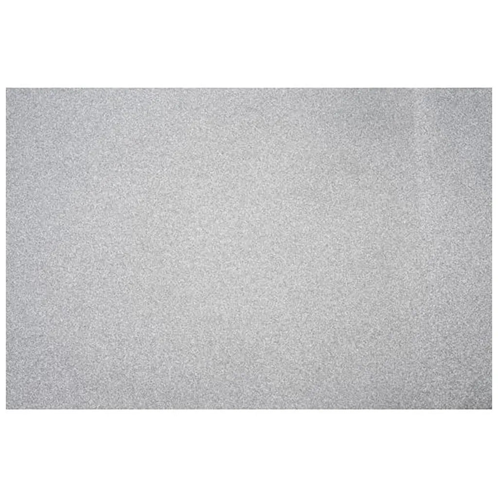 Glitter Foil Self Adhesive 50x70cm Roll, Silver