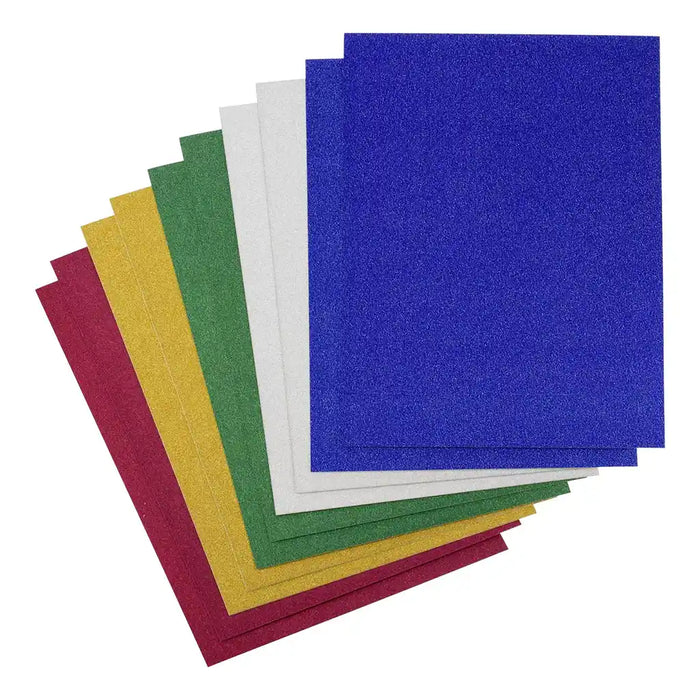 Glitter Cardboard 20x30cm 10pcs, Fine. 250g