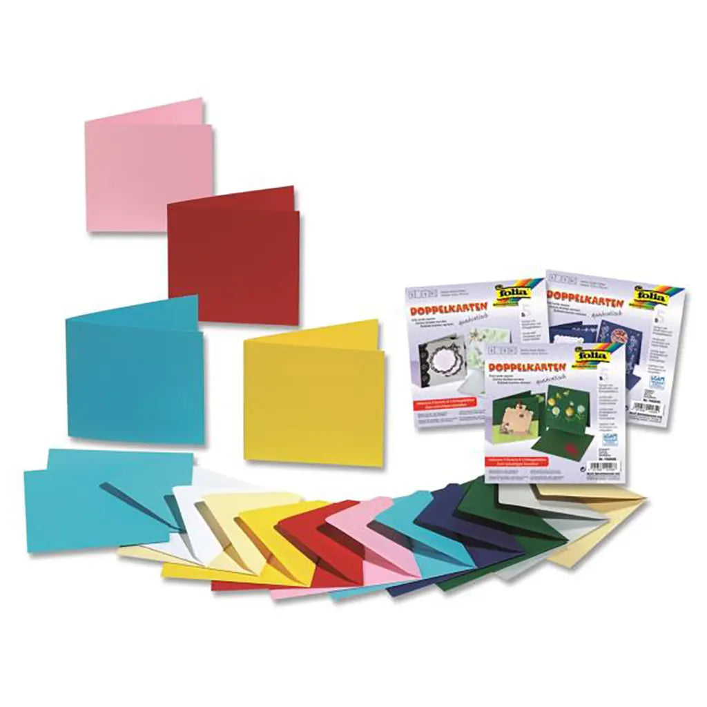 Double Cards 220g/m 10.5x15cm, white