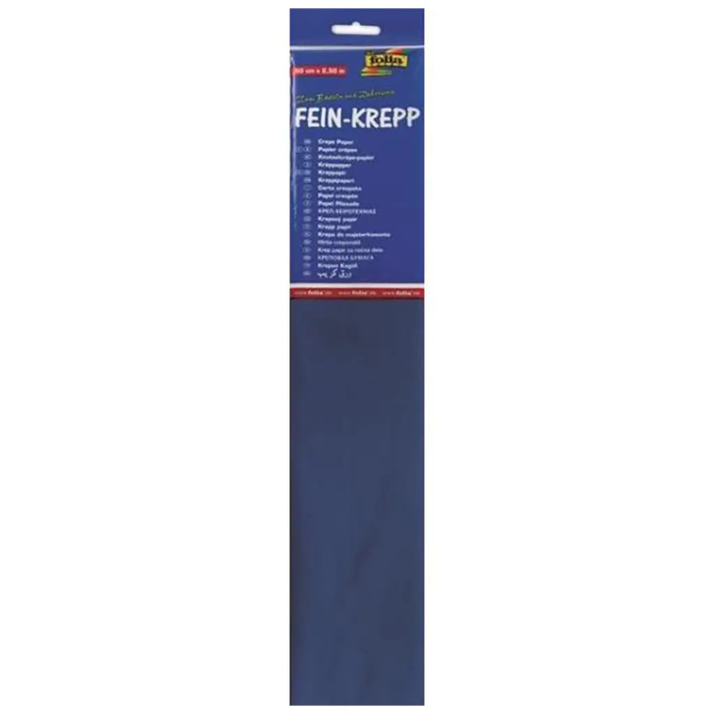 Crape paper 32g/m2 50x250cm, 1 Roll, Brill Blue