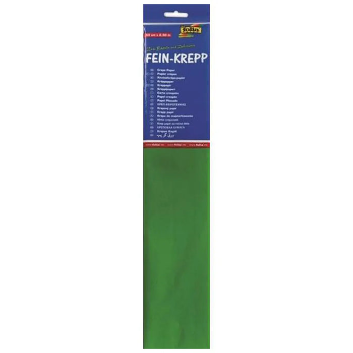 Crape paper 32g/m2 50x250cm, 1 Roll, Yellow Green