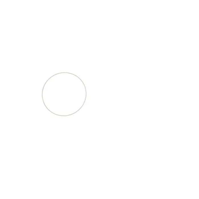 Metal Ring White, 15cm